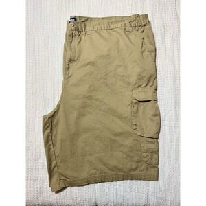 KingSize Cargo Shorts Big Tall Mens Size 60 Big Cotton Chino Khaki (B5)